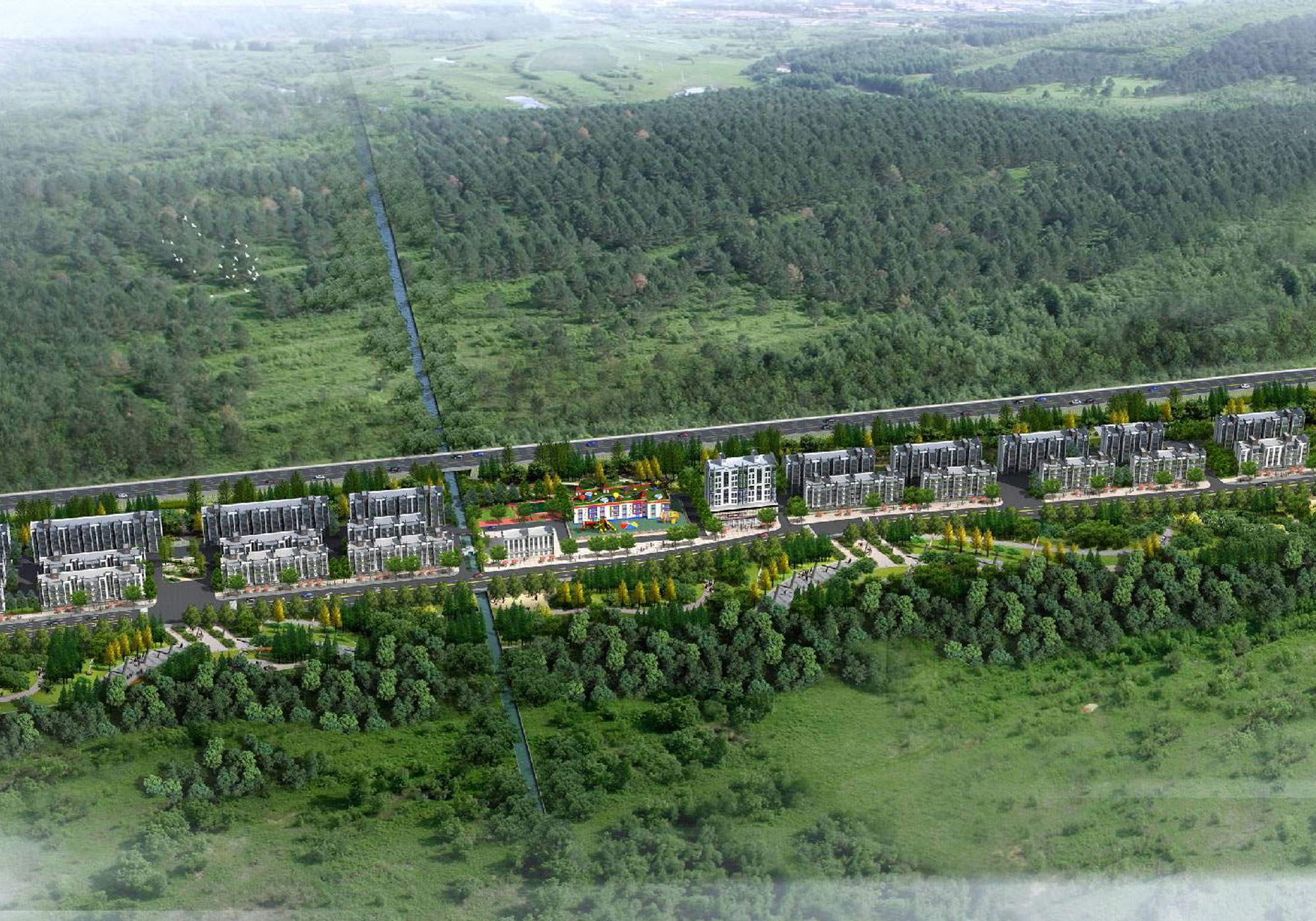 山阳县高坝店镇迎宾大道陕南移民搬迁安置工程